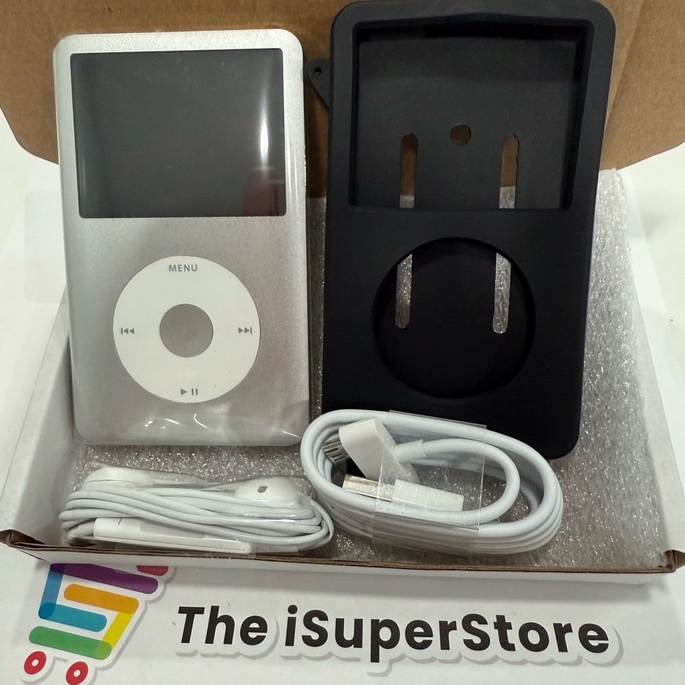 Refurbished Apple ipod 7th Generation 120GB Silver classic + 1 YR CPS Warranty